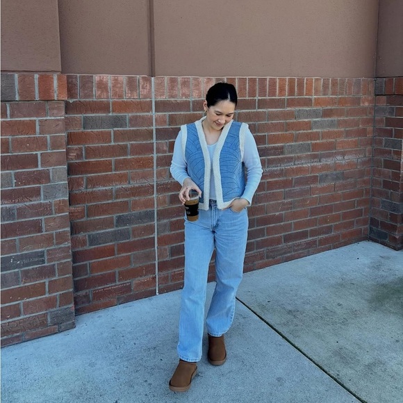 Nooki London denim Sherpa vest - Picture 2 of 6